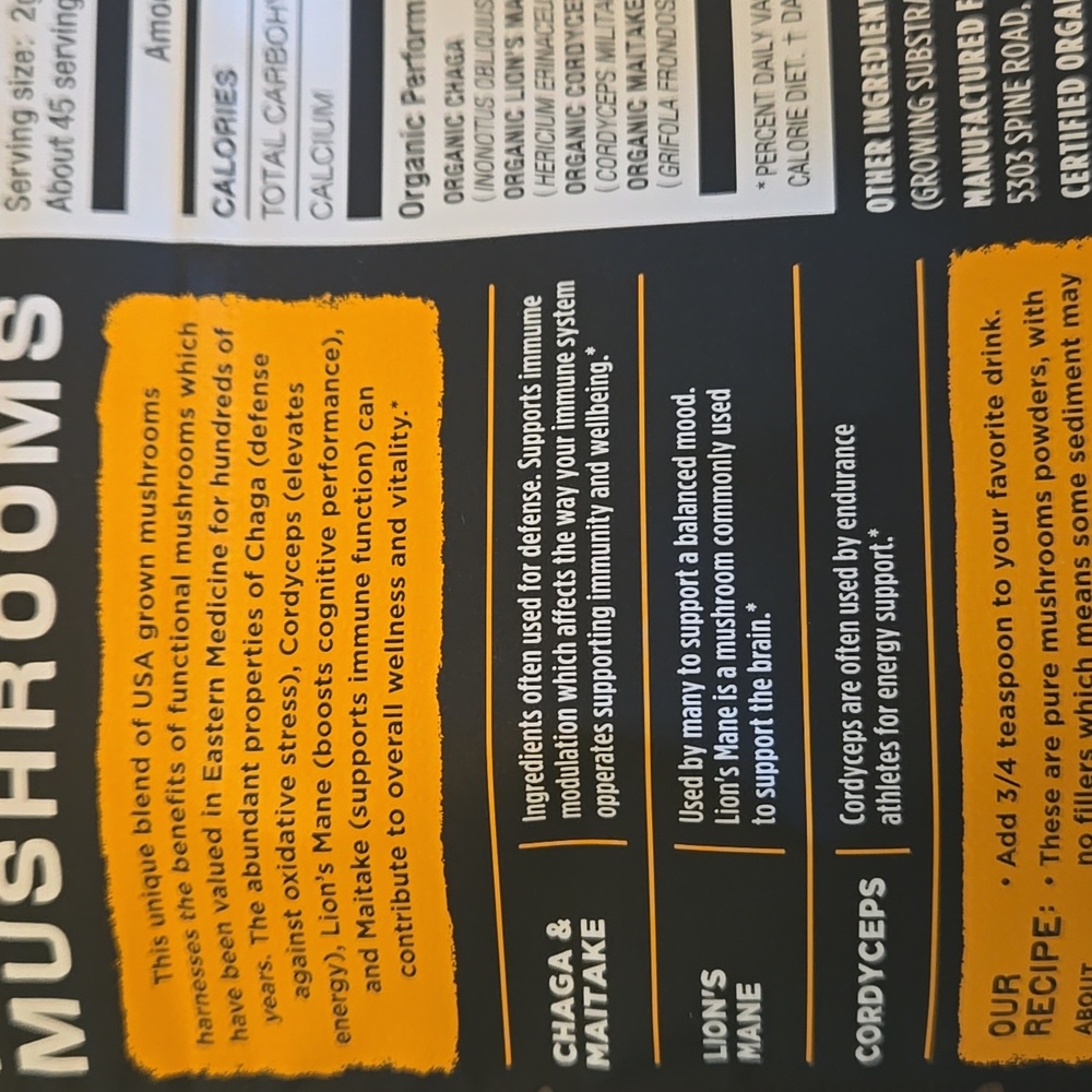 Laird Superfood Organic Performance Mushrooms - Picture 5 of 6